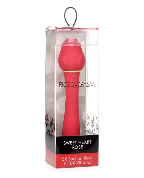 Vibrators Inmi Inmi Bloomgasm Sweet Heart Rose 5x Suction Rose 10x Vibrator Red Vibrators Inmi Inmi Bloomgasm Sweet Heart Rose 5x Suction Rose 10x Vibrator Red