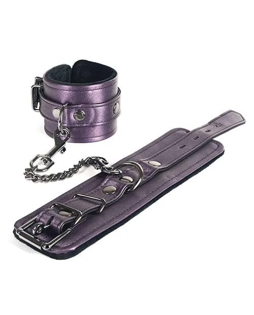 Vibrators Spartacus Spartacus Galaxy Legend Faux Leather Ankle Restraints Purple Vibrators Spartacus Spartacus Galaxy Legend Faux Leather Ankle Restraints Purple