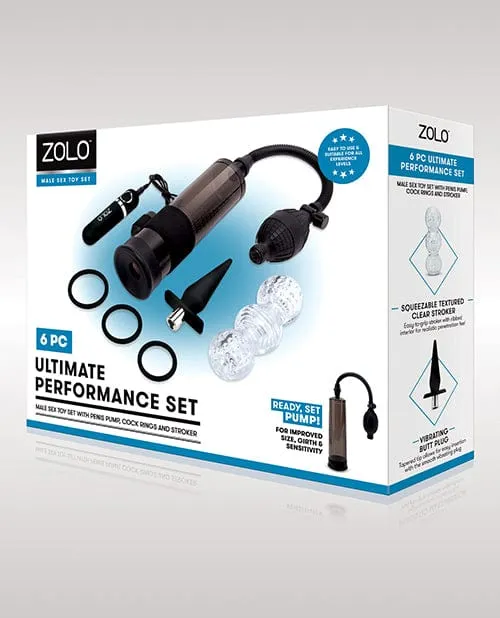 ZOLO Anal ZOLO 6 Pc Ultimate Performance Set Black