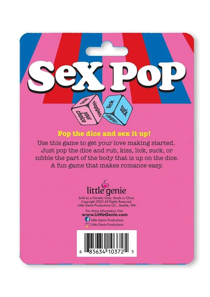 Adult Party and Games Couples Sex Pop Dice Game For Couples