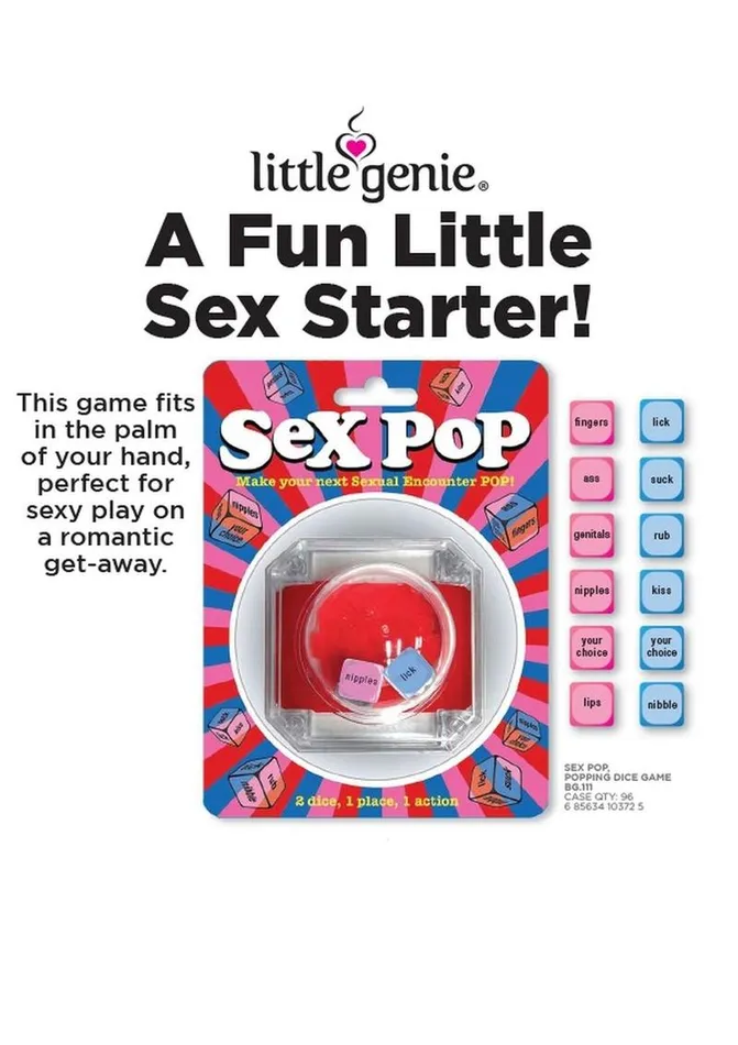 Adult Party and Games Couples Sex Pop Dice Game For Couples