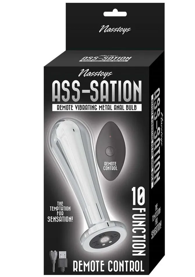 AssSation Remote Control Vibrating Metal Anal Bulb AssSation Anal