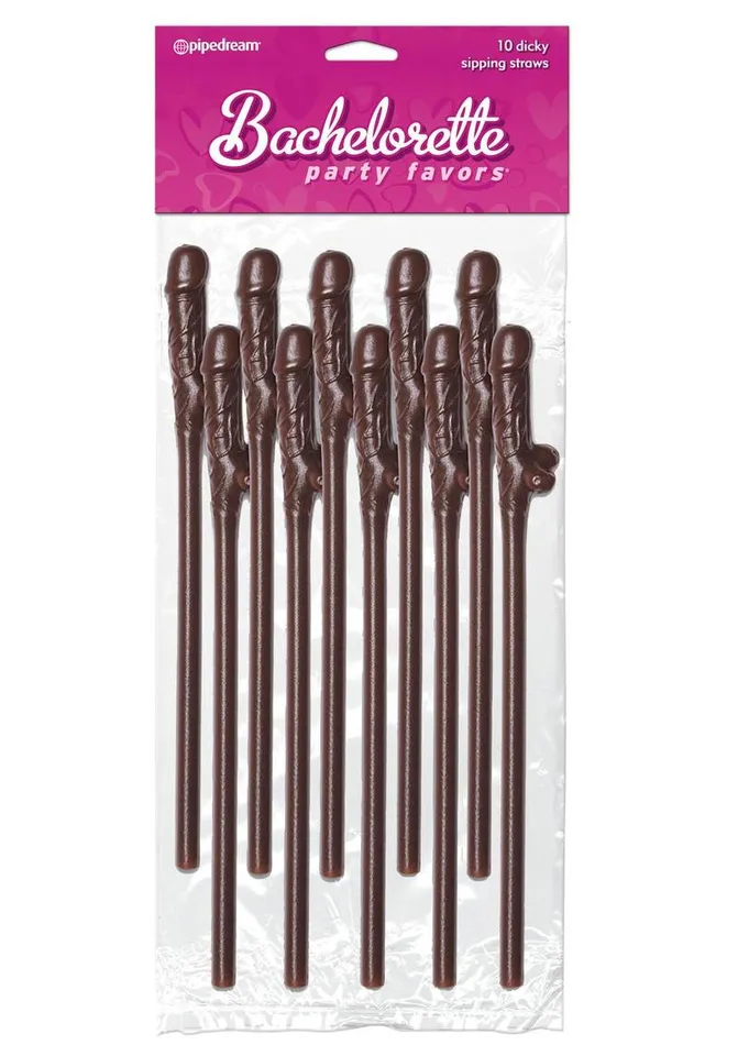 Bachelorette Party Favors Vibrators Bachelorette Party Favors Dicky Sipping Straws