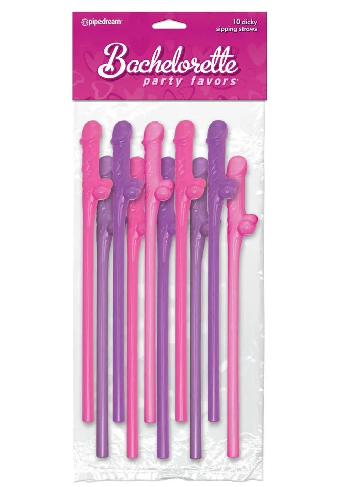 Bachelorette Party Favors Vibrators Bachelorette Party Favors Dicky Sipping Straws
