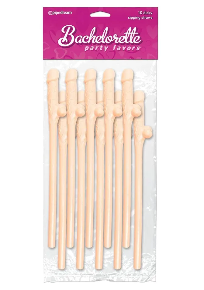 Bachelorette Party Favors Vibrators Bachelorette Party Favors Dicky Sipping Straws