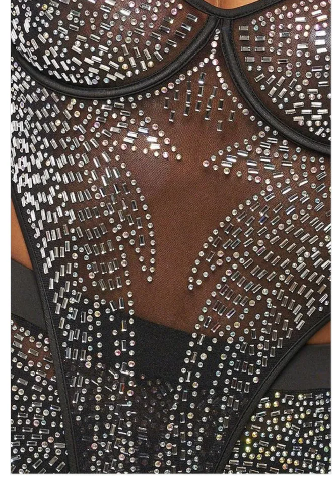 Bling Jumpsuit 2pcs Body and Pants dreamgirl Anal Bling Jumpsuit 2pcs Body and Pants dreamgirl Anal