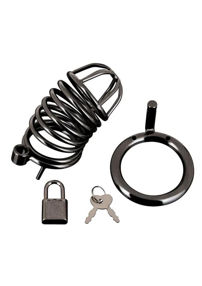 Blue Line CandB Gear Male Sex Toys Deluxe Chastity Cage