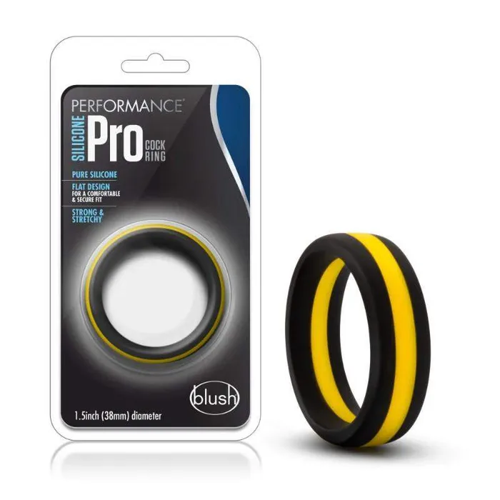 Blush Anal Blush Performance Silicone Go Pro Cock Ring BlackGoldBlack