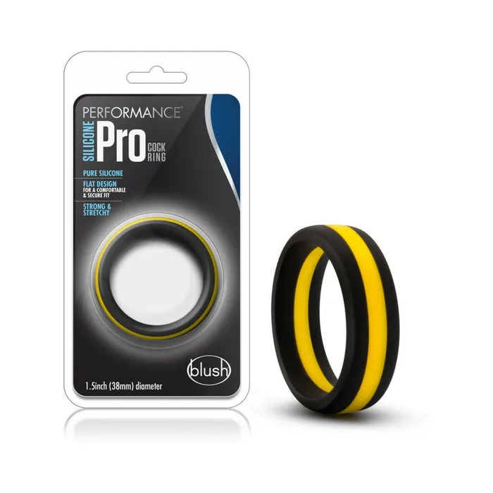 Blush Anal Blush Performance Silicone Go Pro Cock Ring BlackGoldBlack