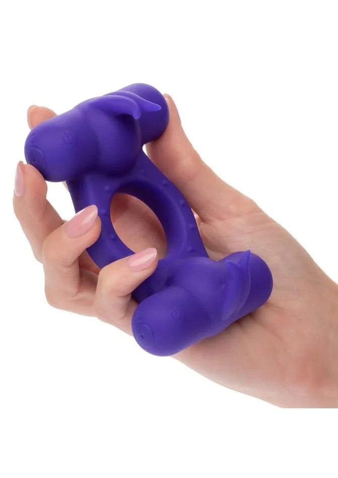 Couples Enhancers Female Sex Toys Couples Enhancers Silicone Rechargeable Triple Orgasm Enhancer