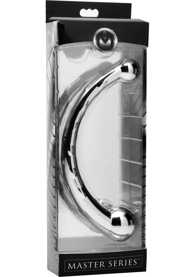 Dildos Master Series Master Series The Curvy Steel Dual Ended Dildo