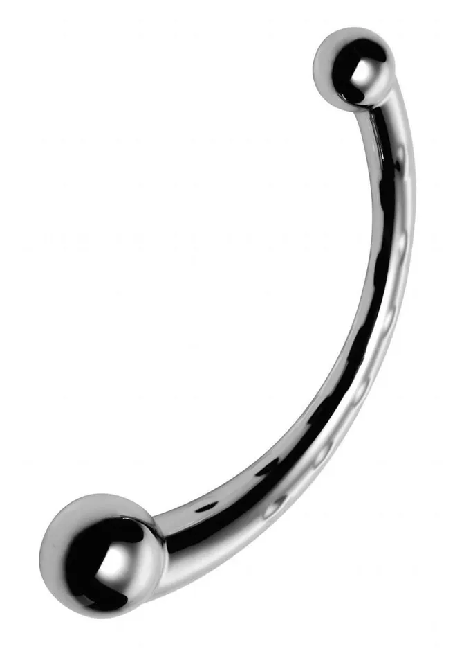 Dildos Master Series Master Series The Curvy Steel Dual Ended Dildo