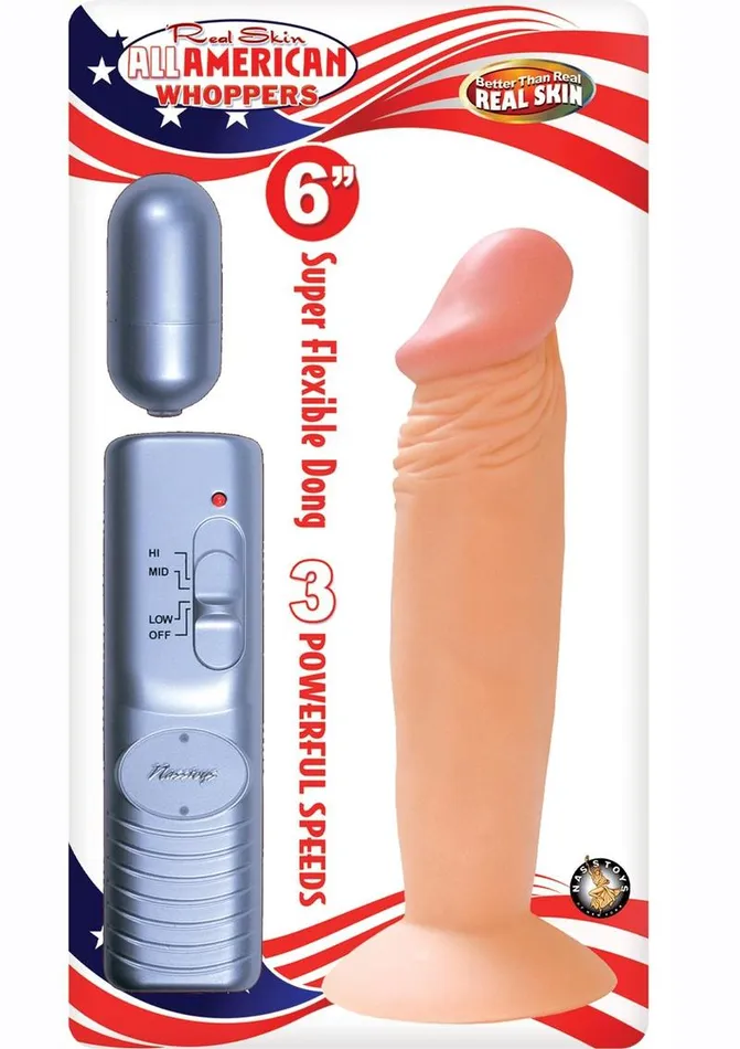 Dildos Whoppers Real Skin All American Whoppers Vibrating Dildo