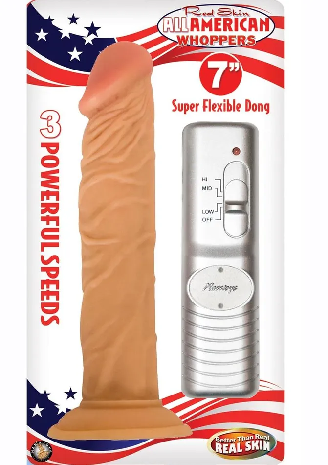 Dildos Whoppers Real Skin All American Whoppers Vibrating Dildo