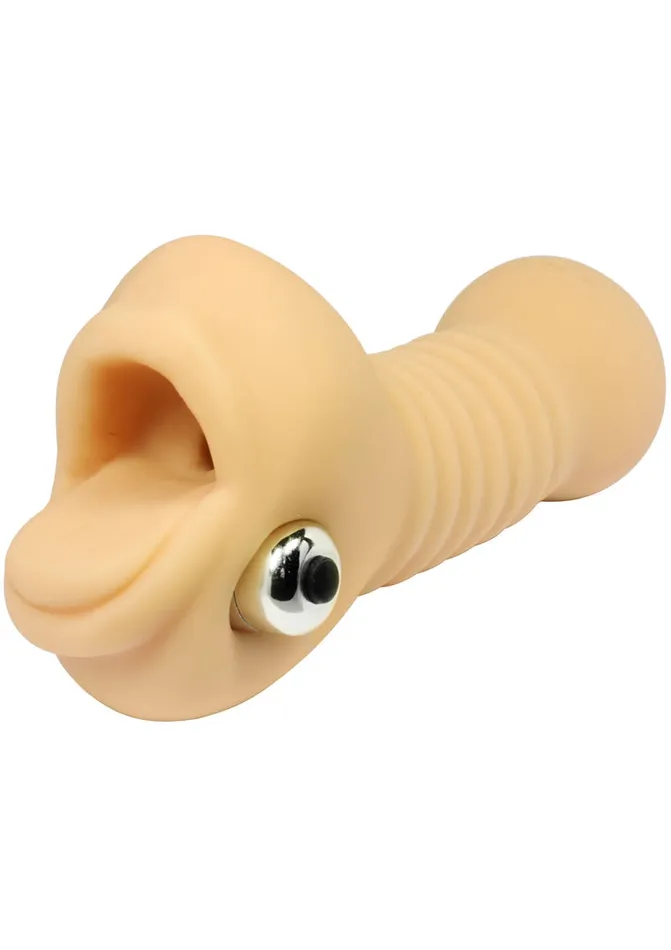 Doc Johnson Male Sex Toys Vicky Vette The Vicky Quickie Blowjob Sucker Ultraskyn Masturbator with Bullet Mouth