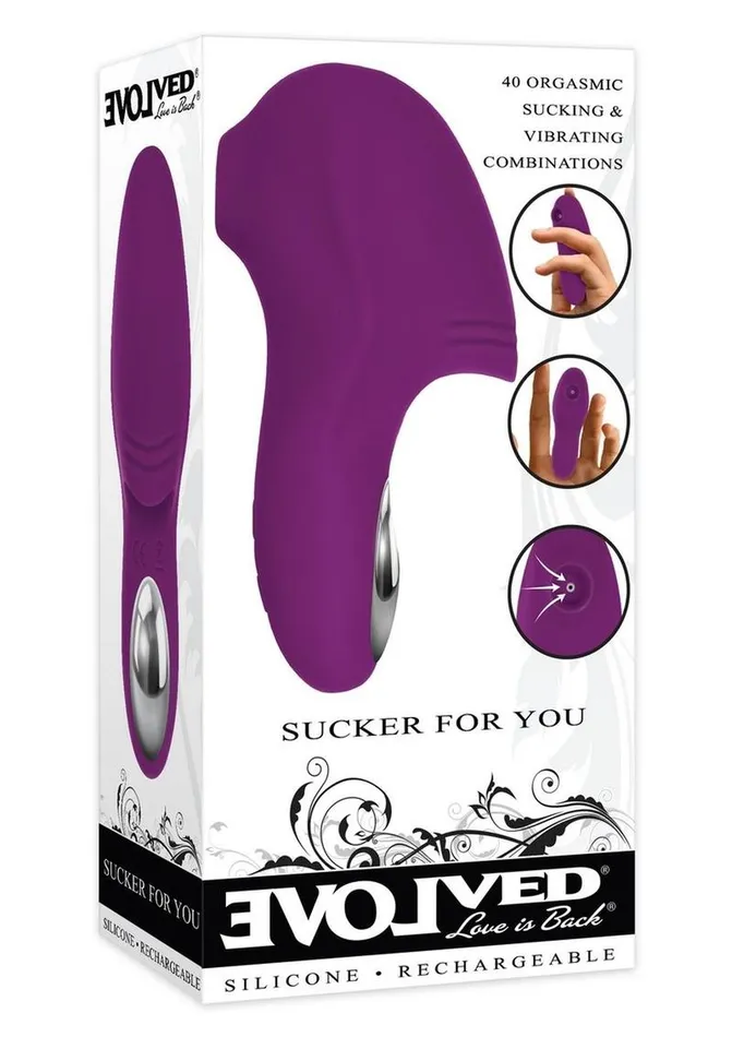 Evolved Female Sex Toys Sucker For You Silicone Rechargeable Clitoral Stimulator