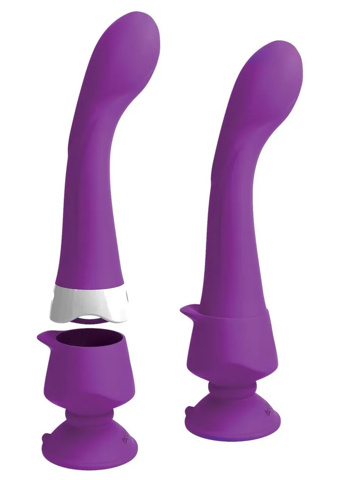 Female Sex Toys 3Some Wall Banger G Silicone Rechargeable Vibrator with Remote Control 3some