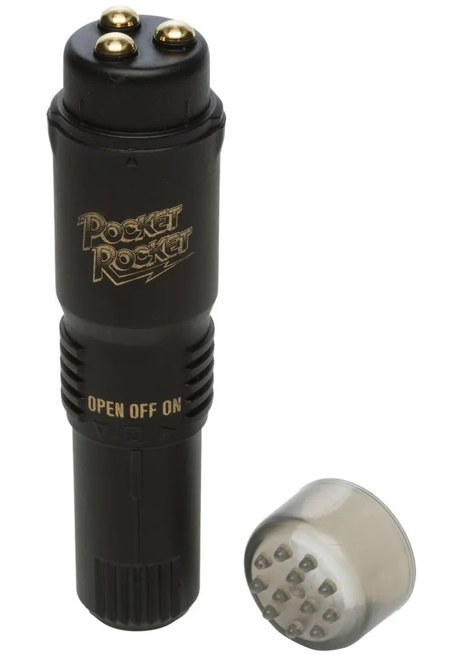 Female Sex Toys Doc Johnson Pocket Rocket Limited Edition Mini Massager Velvet Touch