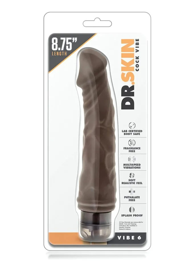 Female Sex Toys Dr Skin Cock Vibe 6 Vibrating Dildo Dr Skin