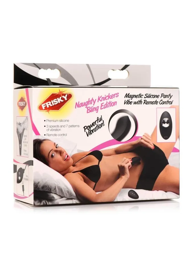 Female Sex Toys Frisky Frisky Naughty Knickers Bling Edition Silicone Panty Vibe with Remote Control Female Sex Toys Frisky Frisky Naughty Knickers Bling Edition Silicone Panty Vibe with Remote Control