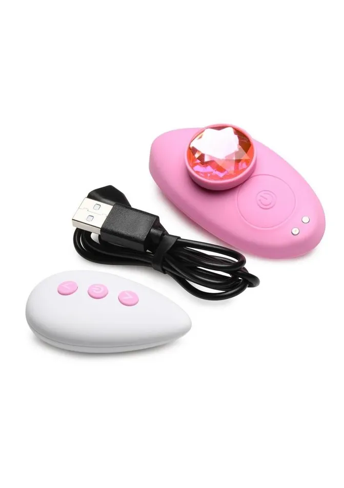 Female Sex Toys Frisky Frisky Naughty Knickers Bling Edition Silicone Panty Vibe with Remote Control