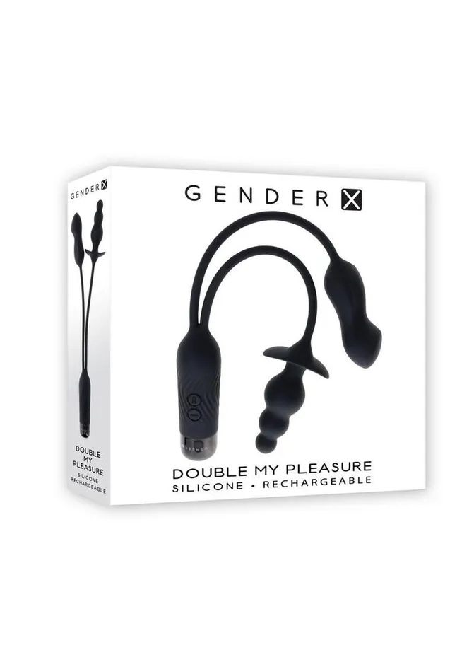 Female Sex Toys Gender X Gender X Double My Pleasure Rechargeable Silicone Dual Vibrator