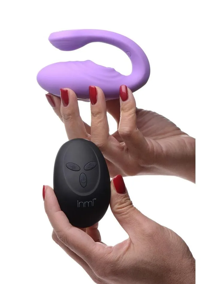Female Sex Toys Inmi Inmi 7x Pulse Pro Pulsing Silicone Rechargeable Clit Stim Vibe with Remote Control