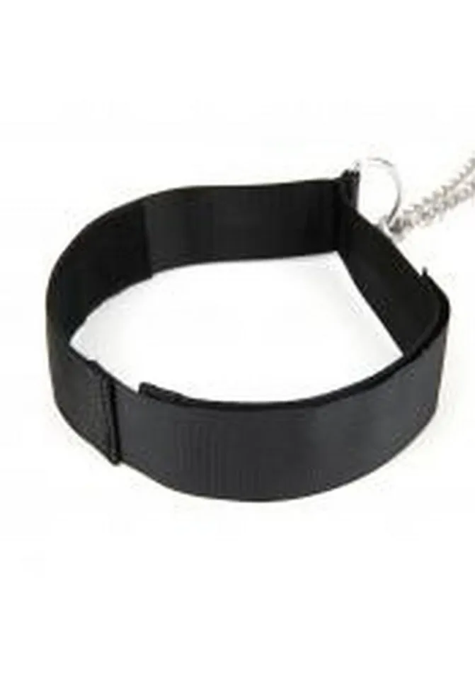 Female Sex Toys Lux Fetish Lux Fetish Collar and Nipple Clamps with Adjustable Clamps
