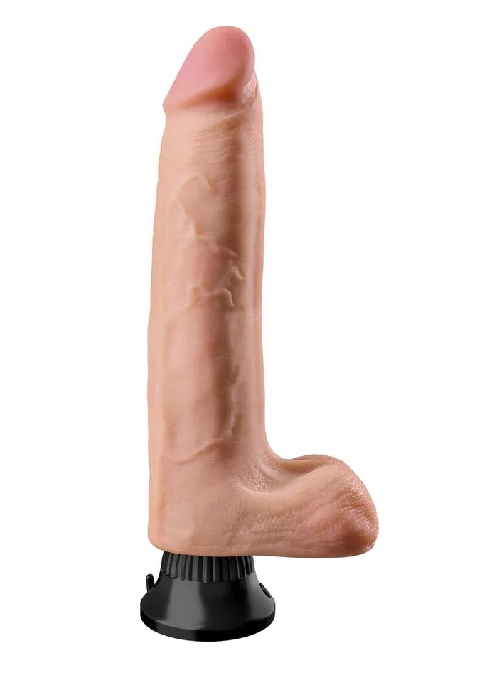 Female Sex Toys Real Feel Deluxe Real Feel Deluxe No 10 Wallbanger Vibrating Dildo with Balls