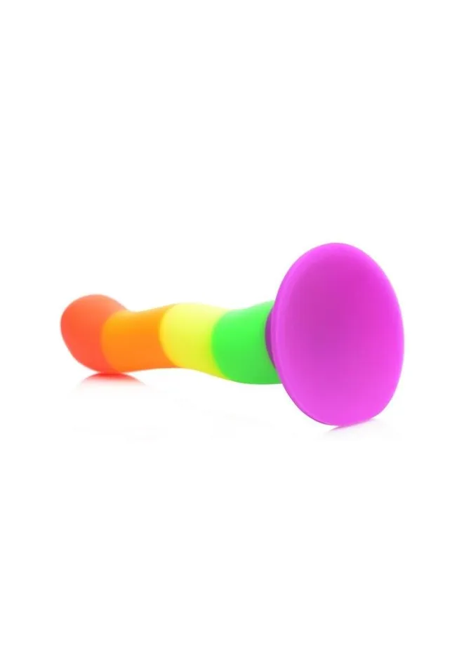Female Sex Toys Strap U Proud Rainbow Silicone Dildo with Harness STRAP U