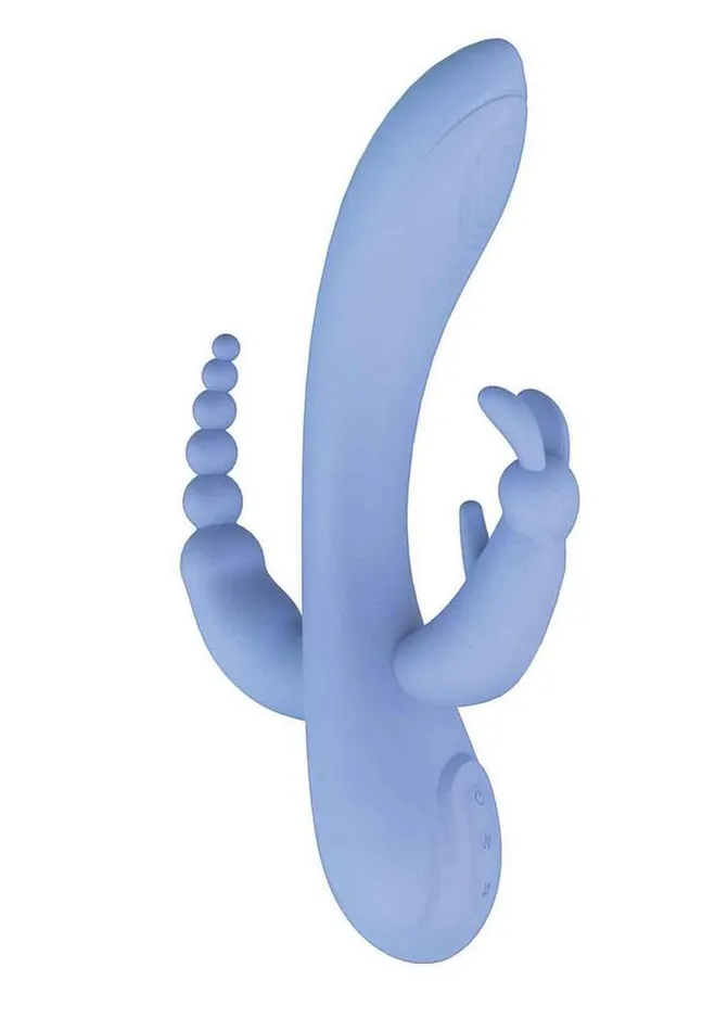 Female Sex Toys The Beat The Beat Trifecta Rechargeable Silicone Multifunction Rabbit Vibrator