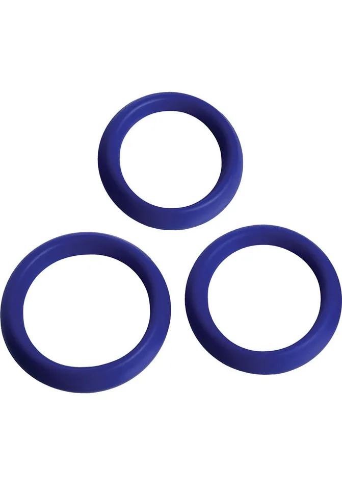 Female Sex Toys Trinity Men Trinity Men 3 Piece Silicone Erection Rings