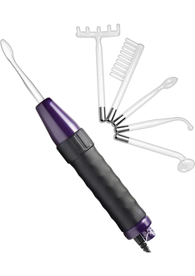 Female Sex Toys Zeus Electrosex Zeus Electrosex Deluxe Edition Twilight Violet Wand with 5 Attachments Female Sex Toys Zeus Electrosex Zeus Electrosex Deluxe Edition Twilight Violet Wand with 5 Attachments
