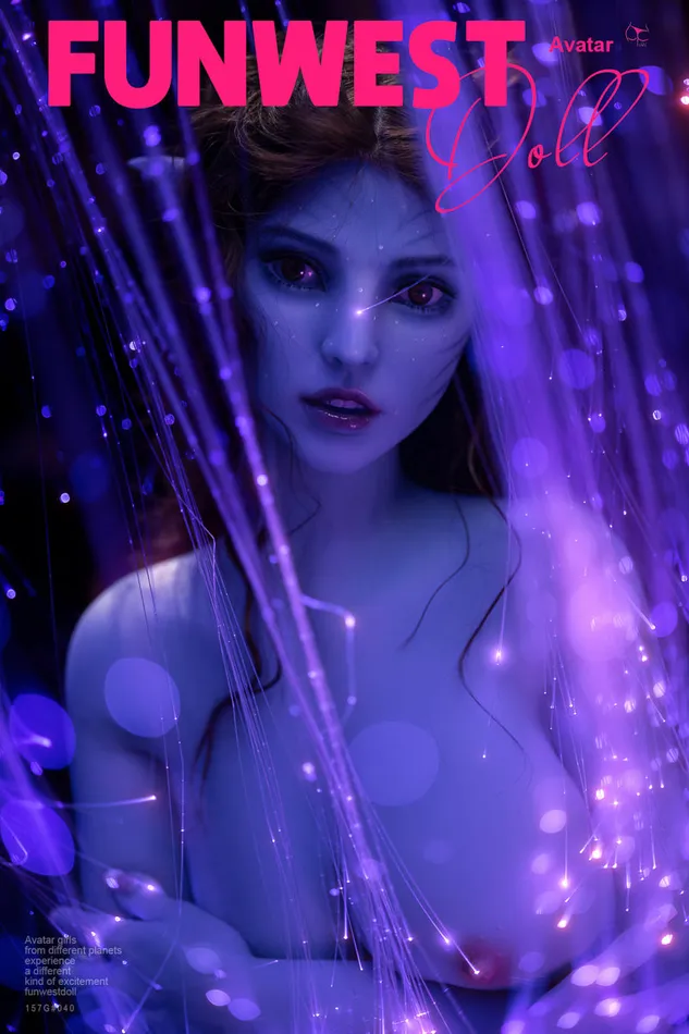 Funwest Doll 157cm5ft2 Gcup Huge Breasts Fantasy TPE Sex Doll 040 Blue Kylie Male Sex Toys