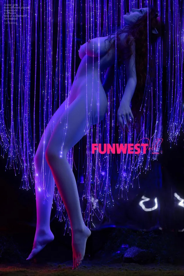 Funwest Doll 157cm5ft2 Gcup Huge Breasts Fantasy TPE Sex Doll 040 Blue Kylie Male Sex Toys
