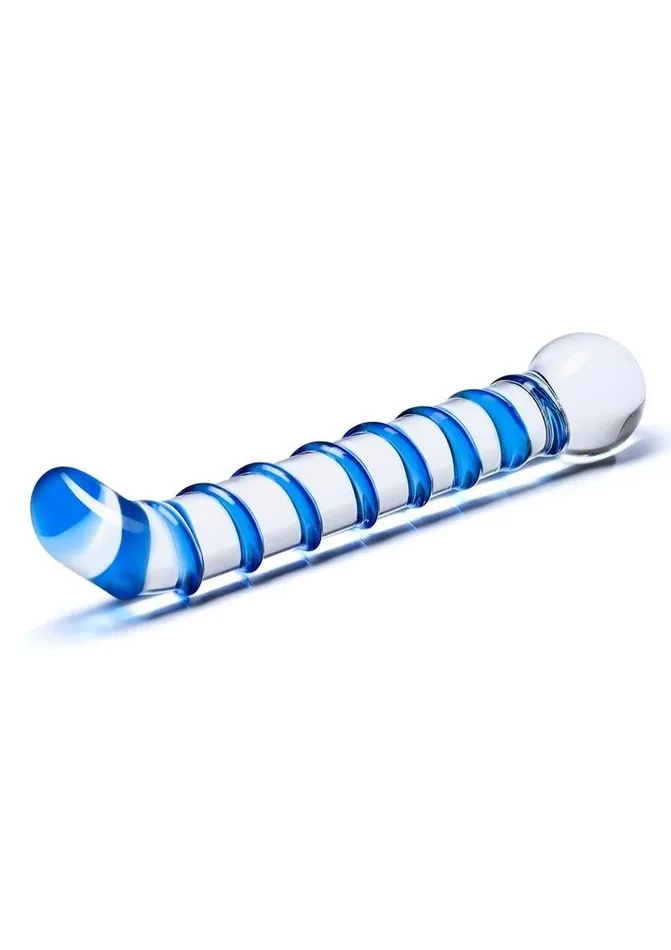 Glas Dildos Glas Mr Swirly GSpot Glass Textured Dildo
