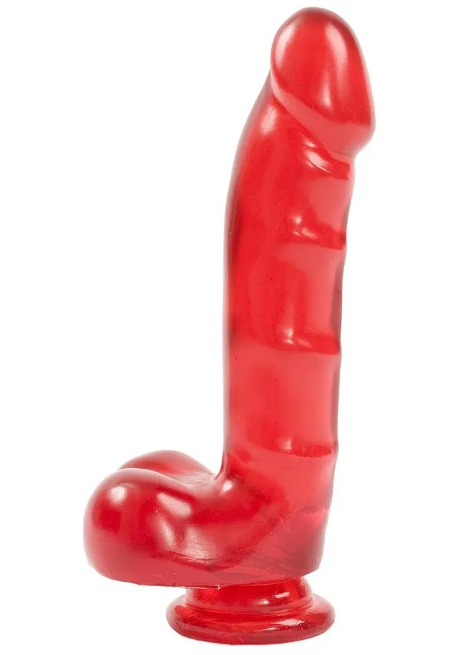 Jelly Jewels Dildo with Balls Doc Johnson Female Sex Toys