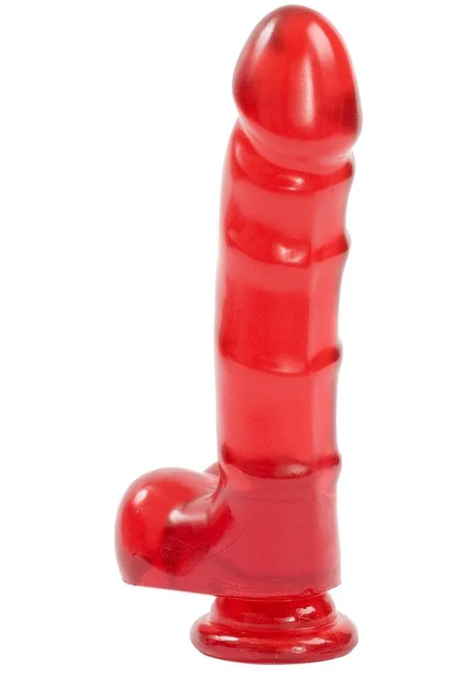 Jelly Jewels Dildo with Balls Doc Johnson Female Sex Toys