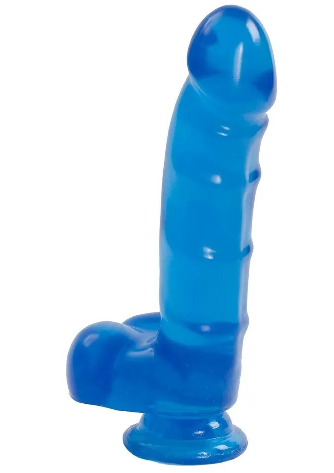 Jelly Jewels Dildo with Balls Doc Johnson Female Sex Toys