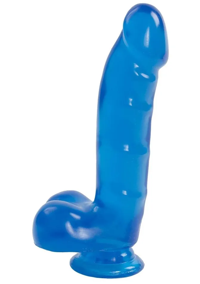 Jelly Jewels Dildo with Balls Doc Johnson Female Sex Toys