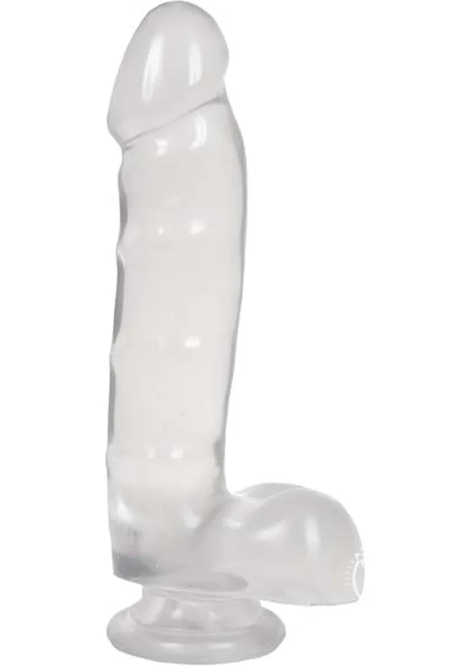 Jelly Jewels Dildo with Balls Doc Johnson Female Sex Toys