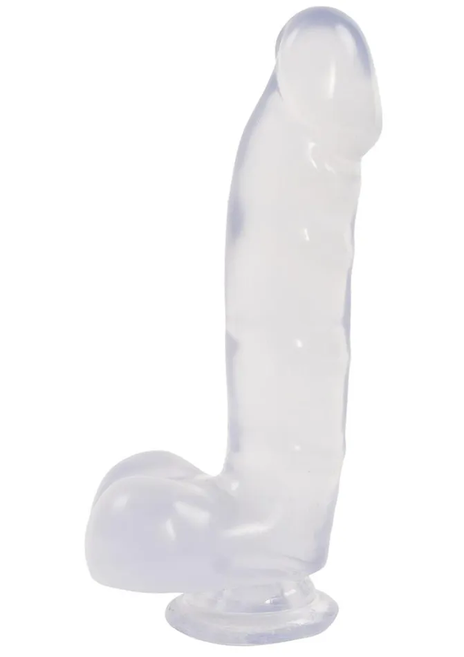 Jelly Jewels Dildo with Balls Doc Johnson Female Sex Toys