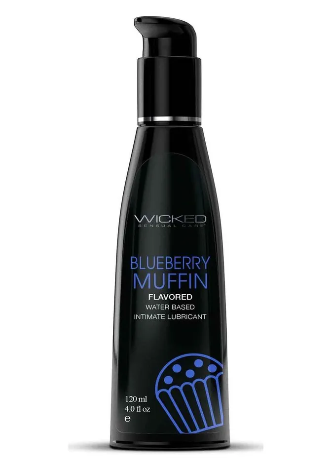 Lubricants Wicked Aqua Water Based Flavored Lubricant Blueberry Muffin Wicked Aqua Lubricants Wicked Aqua Water Based Flavored Lubricant Blueberry Muffin Wicked Aqua