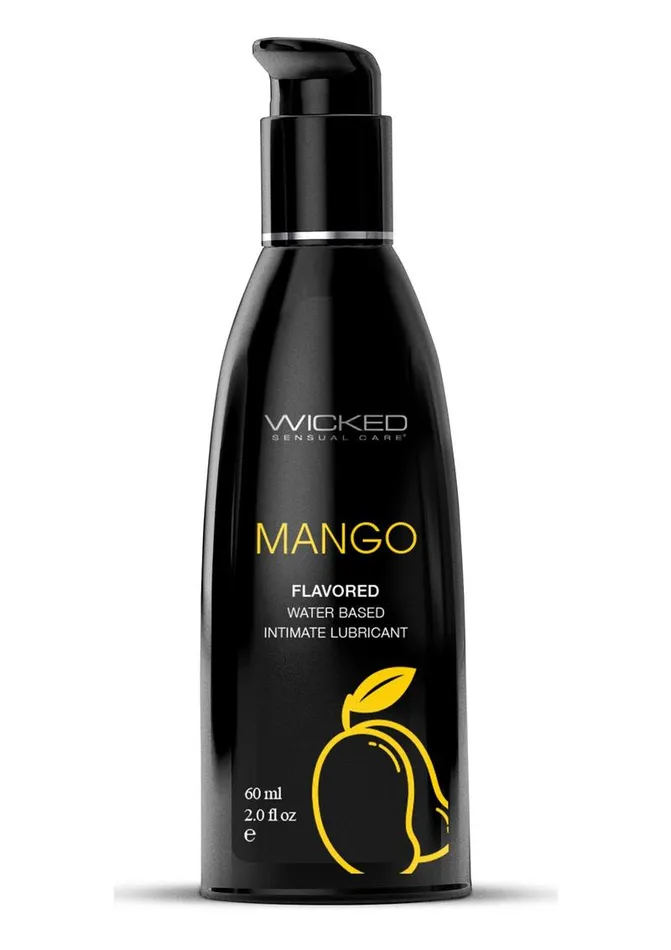 Lubricants Wicked Aqua Wicked Aqua Water Based Flavored Lubricant Mango