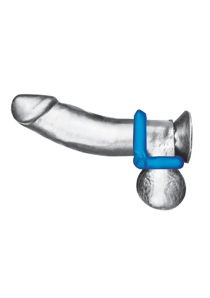 Male Sex Toys Blue Line CandB Gear Blue Line Duo Cock and Ball Stamina Enhancement Ring