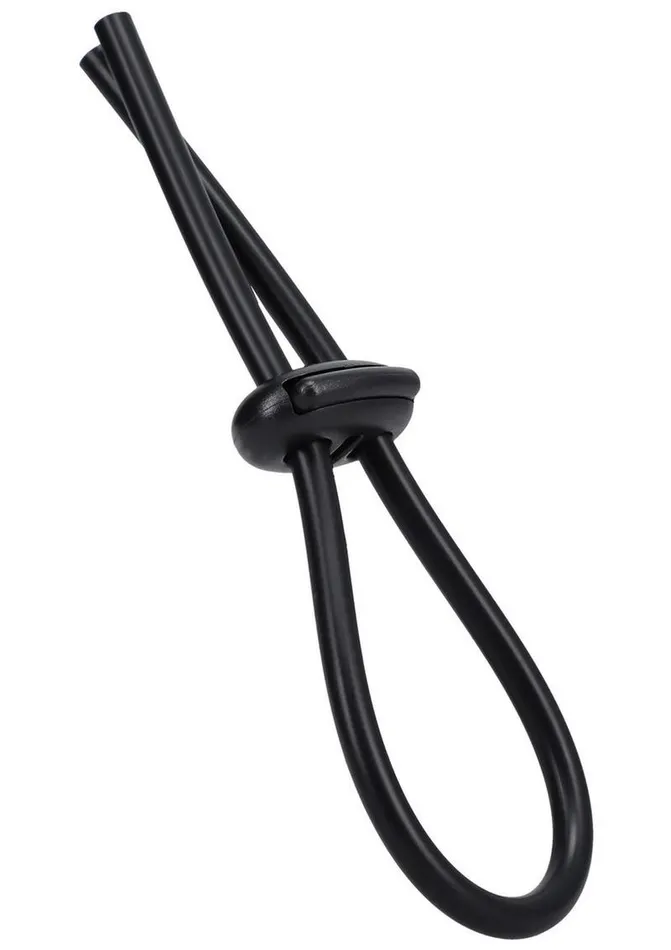 Male Sex Toys Rock Solid Rock Solid Lasso Double Lock Adjustable Silicone Cock Ring