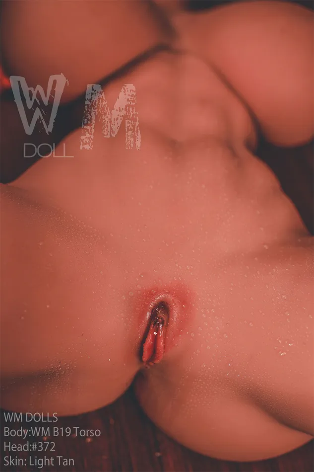 Male Sex Toys WM Doll 70cm2ft4 Big Boobs Fuckable Tits Torso TPE Sex Doll with 372 Head