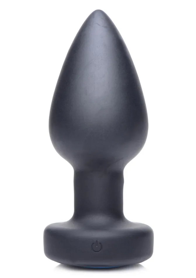 Male Sex Toys Zeus Vibrating and EStim Silicone Rechargeable Anal Plug with Remote Control Zeus Electrosex