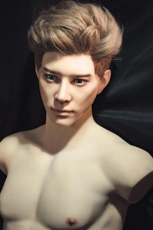 Muscular Silicone Head Male Sex Doll Torso Ronin Realing Doll Male Sex Toys