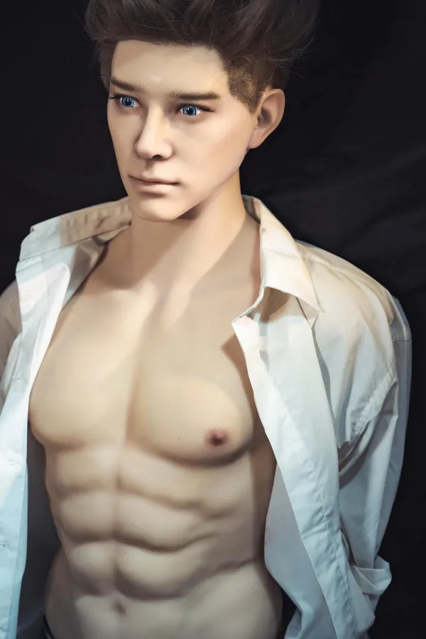 Muscular Silicone Head Male Sex Doll Torso Ronin Realing Doll Male Sex Toys